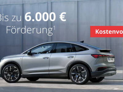 Headerimage - e Auto mit Ladestation mit E Prämie