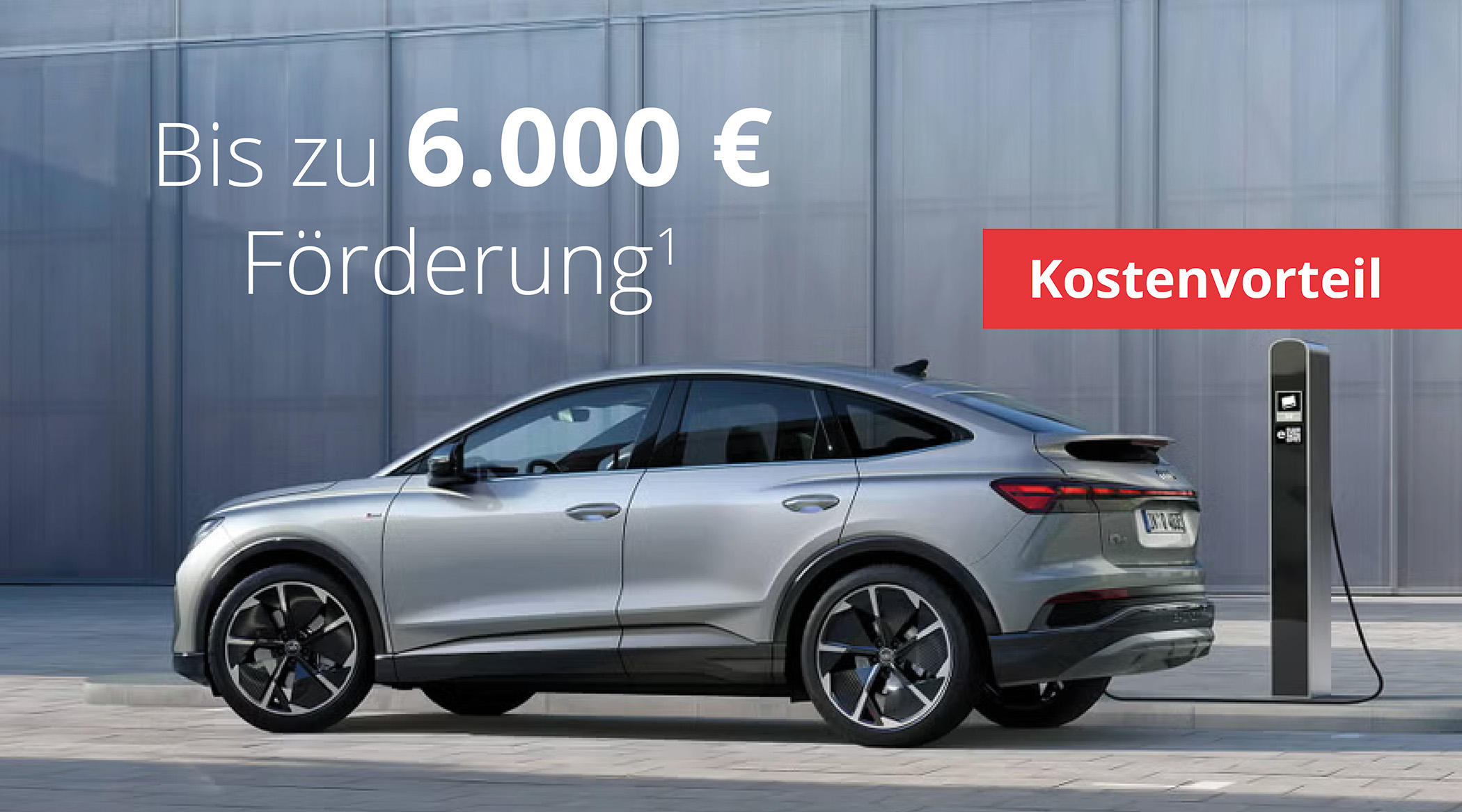 Headerimage - e Auto mit Ladestation mit E Prämie