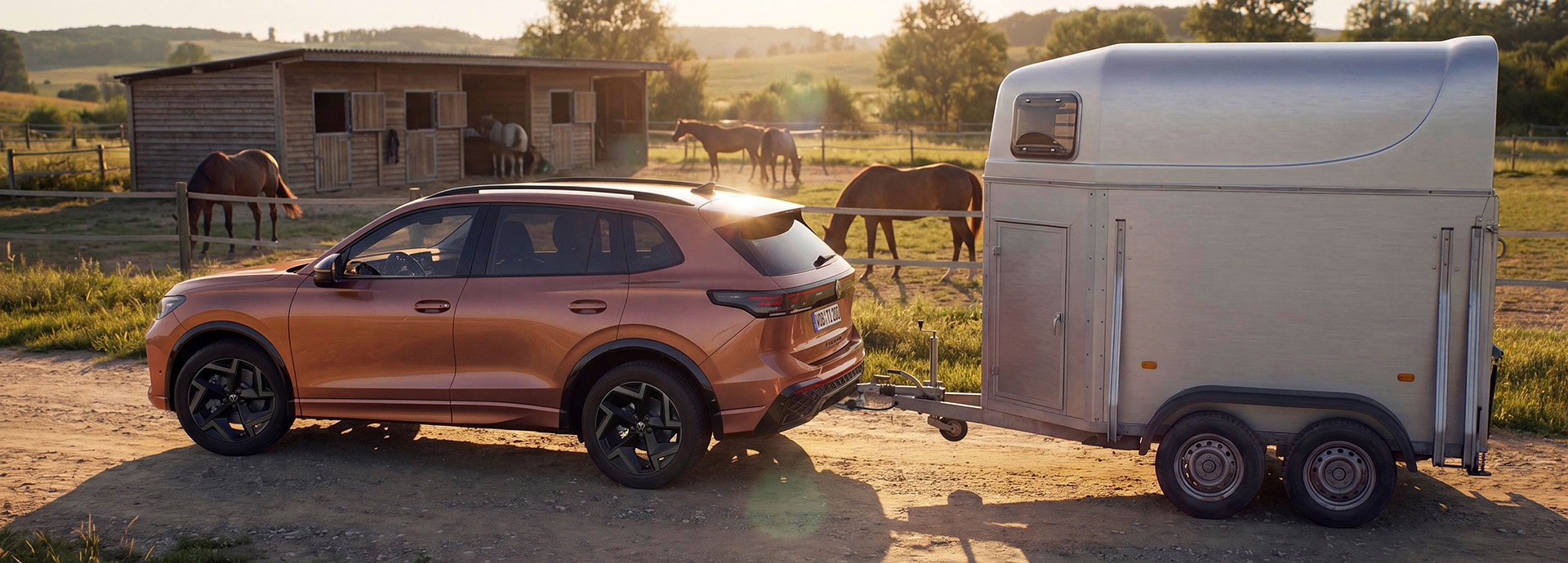 Headerimage - Tiguan mit Anhänger